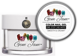 Aneway® Gem Jam™ No-Wipe Builder Nail Gel | ONE STEP, UV/LED GEL NAIL COLOR |  "SMOOTH & CREAMY" | #65 CARAMEL BROWNIES | Diamond & Pearl™ Nail Color Collection | 1/2 oz.