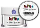 Aneway® Gem Jam™ No-Wipe Builder Nail Gel | ONE STEP, UV/LED GEL NAIL COLOR |  "SMOOTH & CREAMY" | #66 MYSTERY VIOLETTA | Diamond & Pearl™ Nail Color Collection