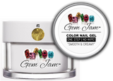 Aneway® Gem Jam™ No-Wipe Builder Nail Gel | ONE STEP, UV/LED GEL NAIL COLOR |  "SMOOTH & CREAMY" | #72 COPPER GOLD | Precious Metal & Gem™ Nail Color Collection | 1/2 oz.