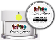 Aneway® Gem Jam™ | No-Wipe, One Step Gel Nail Color | #74 | NEON YELLOW | 1/2 oz. Jar + *Free Bonus(s)