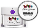 Aneway® Gem Jam™ No-Wipe Builder Nail Gel | ONE STEP, UV/LED GEL NAIL COLOR |  "SMOOTH & CREAMY" | #82 RAPUNZELS DREAM | Glitter Nail Color Collection