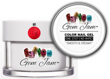 Aneway® Gem Jam™ | No-Wipe, One Step Gel Nail Color | #91 | RED-RUM | 1/2 oz. Jar + *Free Bonus(s)