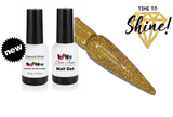 Aneway® Gem Jam™ Nail Gel | #35 DIAMOND SHINE CLEAR | PLUS SPRAY-ON NAIL GLITTER KIT | GALAXY GOLD