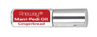Mani + Pedi™ CUTICLE OIL - infused with *Gingerbread (EO) - Travel Size Glass Bottle (Roll-On) - Never Sticky or Greasy!