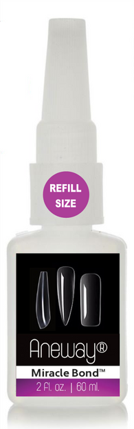 Aneway® Miracle Bond™ Nail + Tip Resin Gel Adhesive - THE BIG BOTTLE - 2 FL. OZ. REFILL SIZE