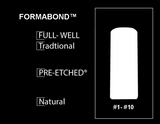 PRE-ETCHED® Pro Nail Tips™ FORMABOND™ | 400 CT. BOX NAIL TIPS | NATURAL