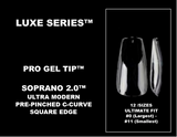 LUXE SERIES™ PRO GEL TIPS™ |  SOPRANO 2.0 ULTRA MODERN SQUARE | 252 CT. FULL COVER NAILS