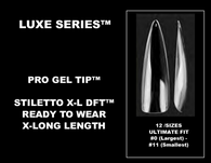 LUXE SERIES™ PRO GEL TIPS™ | XXL STILETTO | 24 CT. FULL COVER NAILS