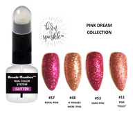 BRUSH + DAUBER™ GLITTER LACQUER (NAIL POLISH)  | DUO APPLICATION ARTISAN BOTTLE + Born To Sparkle™ | PINK DREAM COLLECTION