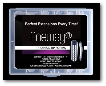 Aneway® PRO NAIL TIP FORMS - ACRYLIC GEL NAIL EXTENSION SYSTEM