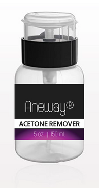 Aneway® Acetone Remover + One Touch Dispensing w/Locking Flip Top Snap Cap Container