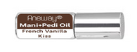 Mani + Pedi™ CUTICLE OIL - infused with *French Vanilla Kiss (EO) - Travel Size Glass Bottle (Roll-On) - Never Sticky or Greasy!