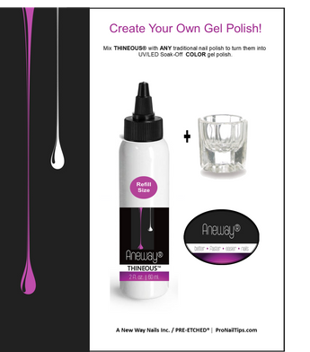 THINEOUS™ - Create Your Own Gel Polish! - THE BIG BOTTLE - 2 Fl. Oz.