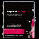Aneway® Pro "Finger" Nail Tip Clips™ - 10 Ct. Gel Nail Polish Removers + Pro Storage Box