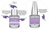 Mani + Pedi™ CUTICLE OIL  - infused with *Sweet Lavender (EO) - 1/3 FL. OZ.  (Full-Size) Glass Bottle (Brush-On) - Never Sticky or Greasy!