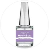 Mani + Pedi™ CUTICLE OIL  - infused with *Sweet Lavender (EO) - 1/3 FL. OZ.  (Full-Size) Glass Bottle (Brush-On) - Never Sticky or Greasy!
