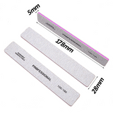 Zebra (X-LARGE) 100/180 Grit Cushioned Pro Nail File - Wash-able & Disinfect-able