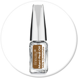 Mani + Pedi™ CUTICLE OIL   - infused with *Milk Chocolate (EO) - Travel Size Glass Bottle (Brush-On) - Never Sticky or Greasy!