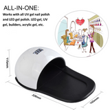 UV/LED Gel Nail Lamp | For Hands And Feet! | 2 IN 1 | Cure Both UV and LED Nail Gel