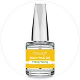 Mani + Pedi™ CUTICLE OIL  - infused with *Ylang-Ylang (EO) - 1/3 FL. OZ.  (Full-Size) Glass Bottle (Brush-On) - Never Sticky or Greasy!