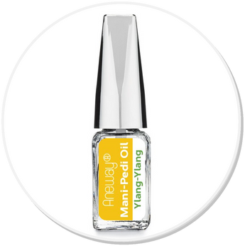 Mani + Pedi™ CUTICLE OIL  - infused with *Ylang-Ylang (EO) - Travel Size Glass Bottle (Brush-On) - Never Sticky or Greasy!
